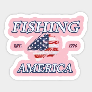 Fishing American Bass Sticker